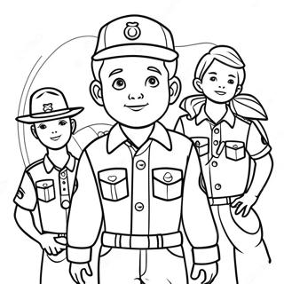 Boy Scouts Coloring Page 40333-31876