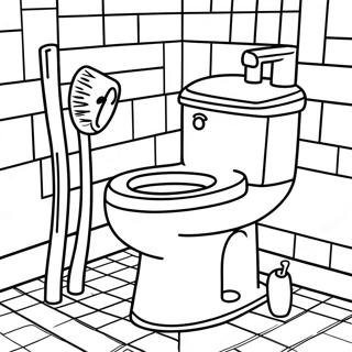 Toilet Fun Coloring Page 40353-31893