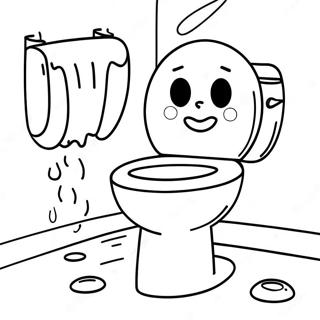 Toilet Fun Coloring Page 40353-31895