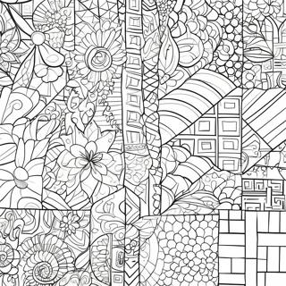 Colorful Rectangle Patterns Coloring Page 40364-31905