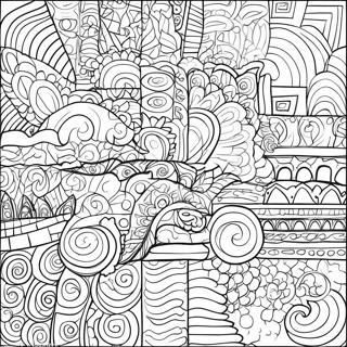 Colorful Rectangle Patterns Coloring Page 40364-31906