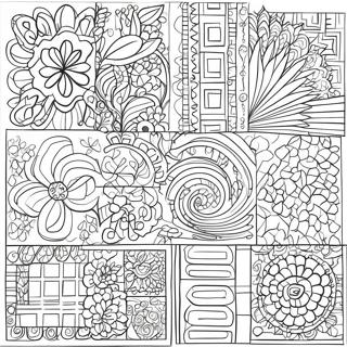 Colorful Rectangle Patterns Coloring Page 40364-31907