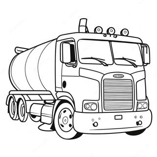 Tanker Truck Coloring Pages