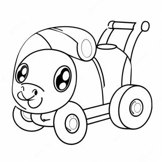 Colorful Push And Pull Toy Coloring Page 40384-31909