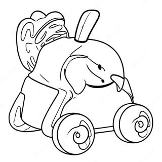 Colorful Push And Pull Toy Coloring Page 40384-31911