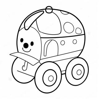 Colorful Push And Pull Toy Coloring Page 40384-31912