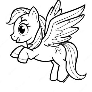 Rainbow Dash Flying Coloring Page 40404-31931