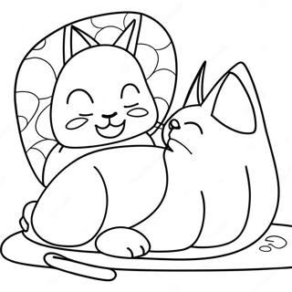 Catnap Coloring Pages