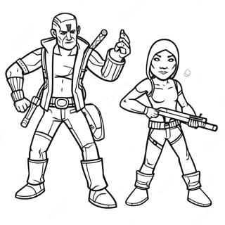 Borderlands Character Coloring Page 40453-31968