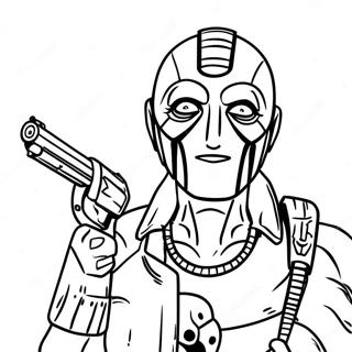 Borderlands Psycho Coloring Page 40454-31978