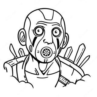 Borderlands Psycho Coloring Page 40454-31979