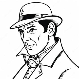 Sherlock Holmes Classic Detective Coloring Page 40503-32022