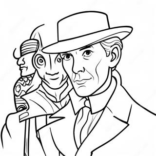 Sherlock Holmes Classic Detective Coloring Page 40503-32023