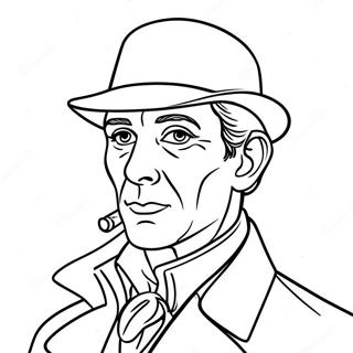 Sherlock Holmes Classic Detective Coloring Page 40503-32024