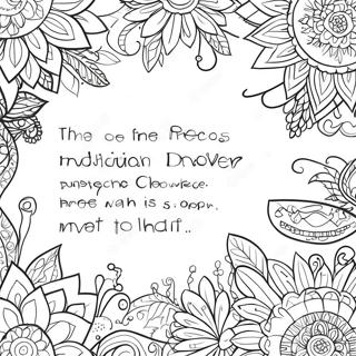 Addiction Recovery Inspirational Quotes Coloring Page 4050-3217