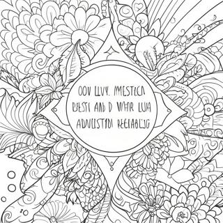 Addiction Recovery Inspirational Quotes Coloring Page 4050-3219