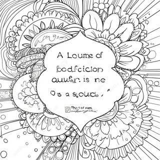 Addiction Recovery Inspirational Quotes Coloring Page 4050-3220