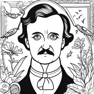 Kleurplaat Van Edgar Allan Poe 40523-32043