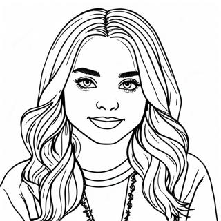 Sabrina Carpenter Coloring Pages