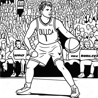 Luka Doncic Coloring Pages