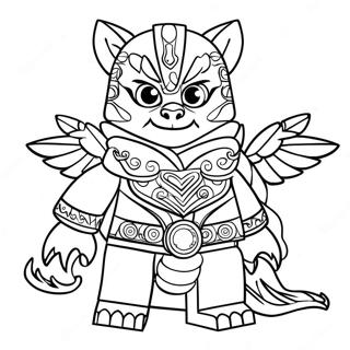 Lego Chima Characters Coloring Page 40554-32053