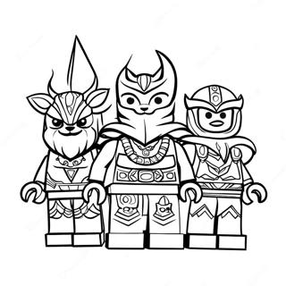 Lego Chima Characters Coloring Page 40554-32054