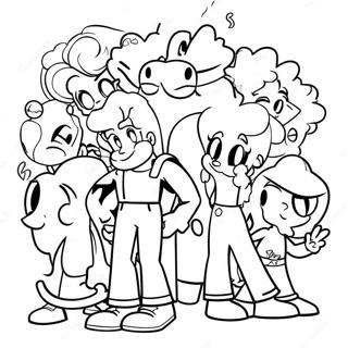 80s Cartoon Characters Coloring Page 40573-32060