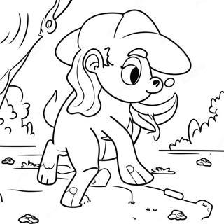 Colorful 80s Cartoon Adventure Coloring Page 40574-32062