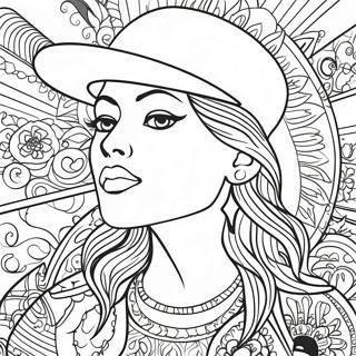 Old School Chicano Art Coloring Page 40583-32088