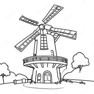 Windmill Coloring Page 40603-32106