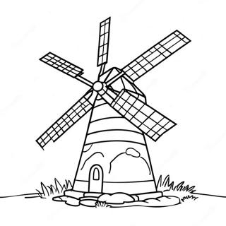 Windmill Coloring Page 40603-32107