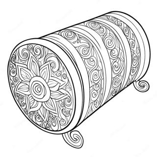 Beautiful Torah Scroll Coloring Page 40624-32125