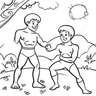 Page À Colorier De L'histoire De Caïn Et Abel 40643-32115