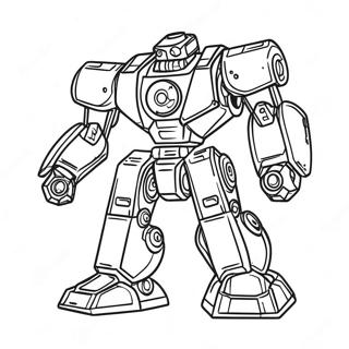 Mech Coloring Pages