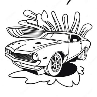 Fast And Furious Muscle Car Coloring Page 40703-32169