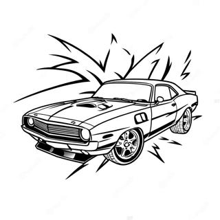 Fast And Furious Muscle Car Coloring Page 40703-32171