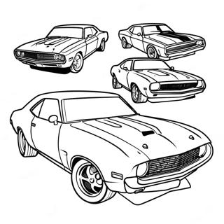 Fast And Furious Muscle Car Coloring Page 40703-32172