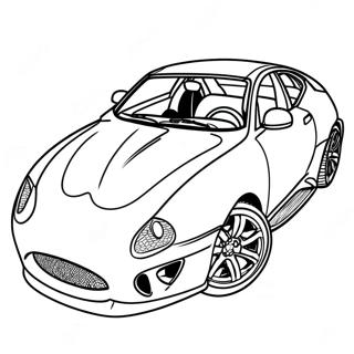 Jaguar Car Coloring Page 40733-32195