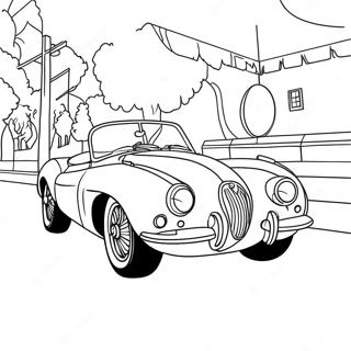 Jaguar Car Coloring Page 40733-32196