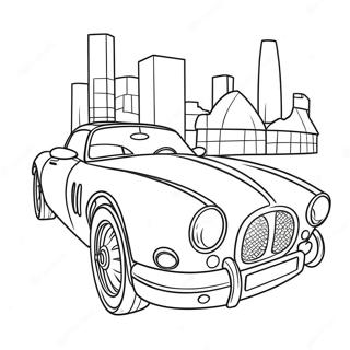 Luxury Jaguar Car Coloring Page 40734-32202