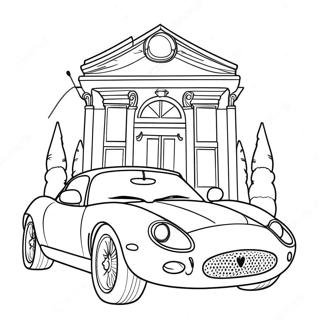 Luxury Jaguar Car Coloring Page 40734-32203