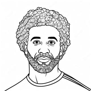 Mo Salah Coloring Pages