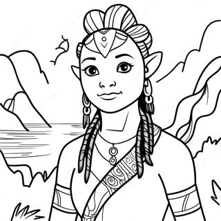 Avatar World Coloring Pages