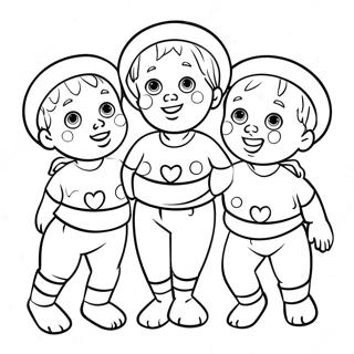 Sturniolo Triplets Coloring Pages