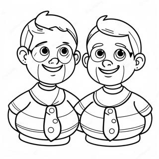 Sturniolo Triplets Silly Faces Coloring Page 40784-32225