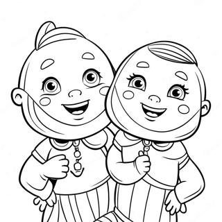 Sturniolo Triplets Silly Faces Coloring Page 40784-32227