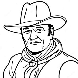 John Wayne Coloring Page 40863-32287