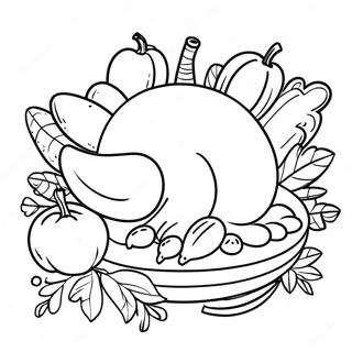 Kleurplaat Van Het Thanksgiving-Feest 40973-32386