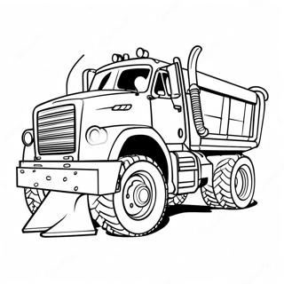 Snow Plow Coloring Pages