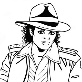 Kötü Michael Jackson Albüm Kapağı Boyama Sayfası 41004-32416